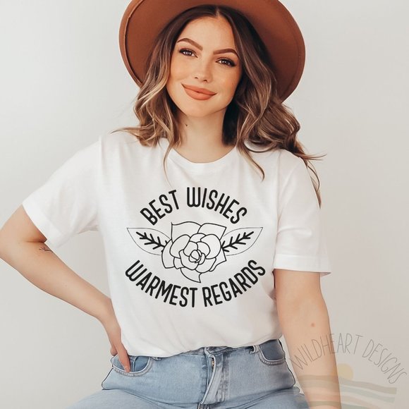 Tops - Best Wishes Warmest Regards Schitt's Creek T-shirt Soft Unisex Short Sleeve Tee